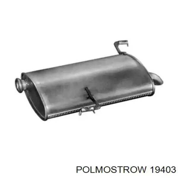 19403 Polmostrow silenciador posterior