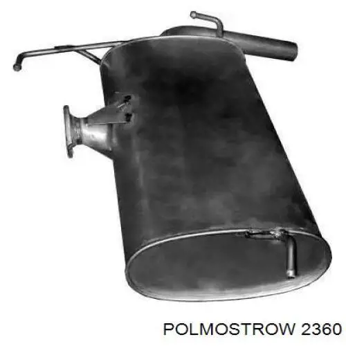 Silenciador posterior Polmostrow 2360