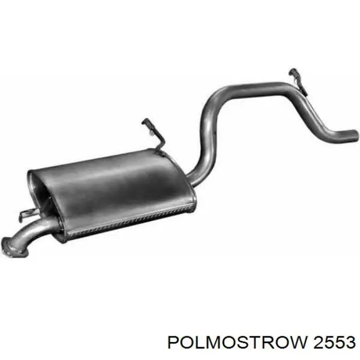 2553 Polmostrow Silenciador trasero