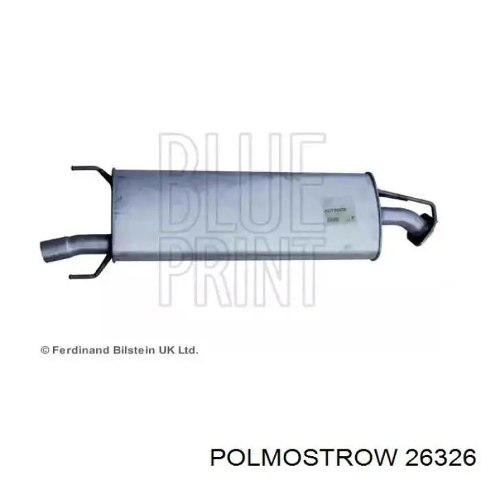 26.326 Polmostrow silenciador posterior