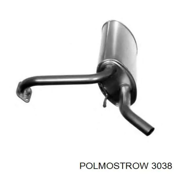 3038 Polmostrow Silenciador trasero