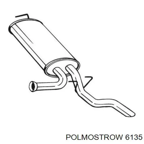 61.35 Polmostrow chapa ondulada del silenciador