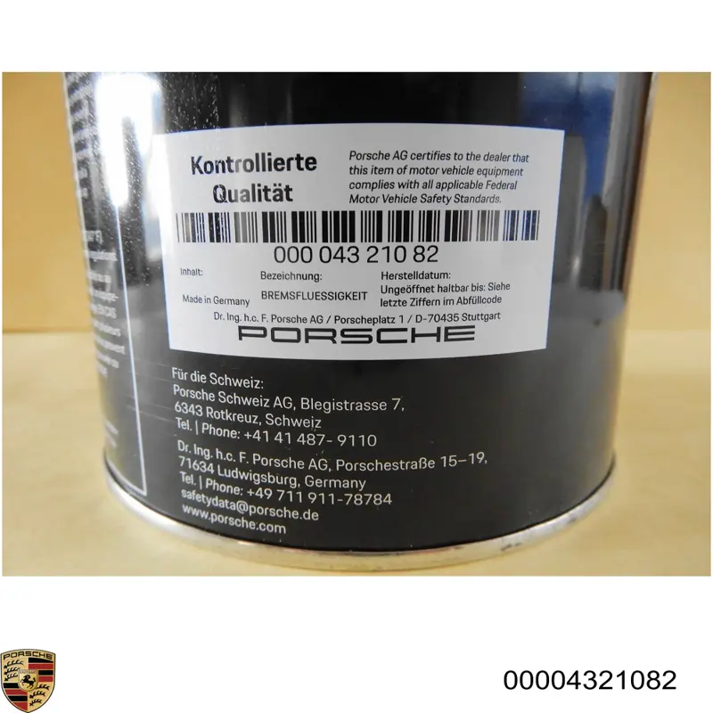 00004321082 Porsche Liga de freno
