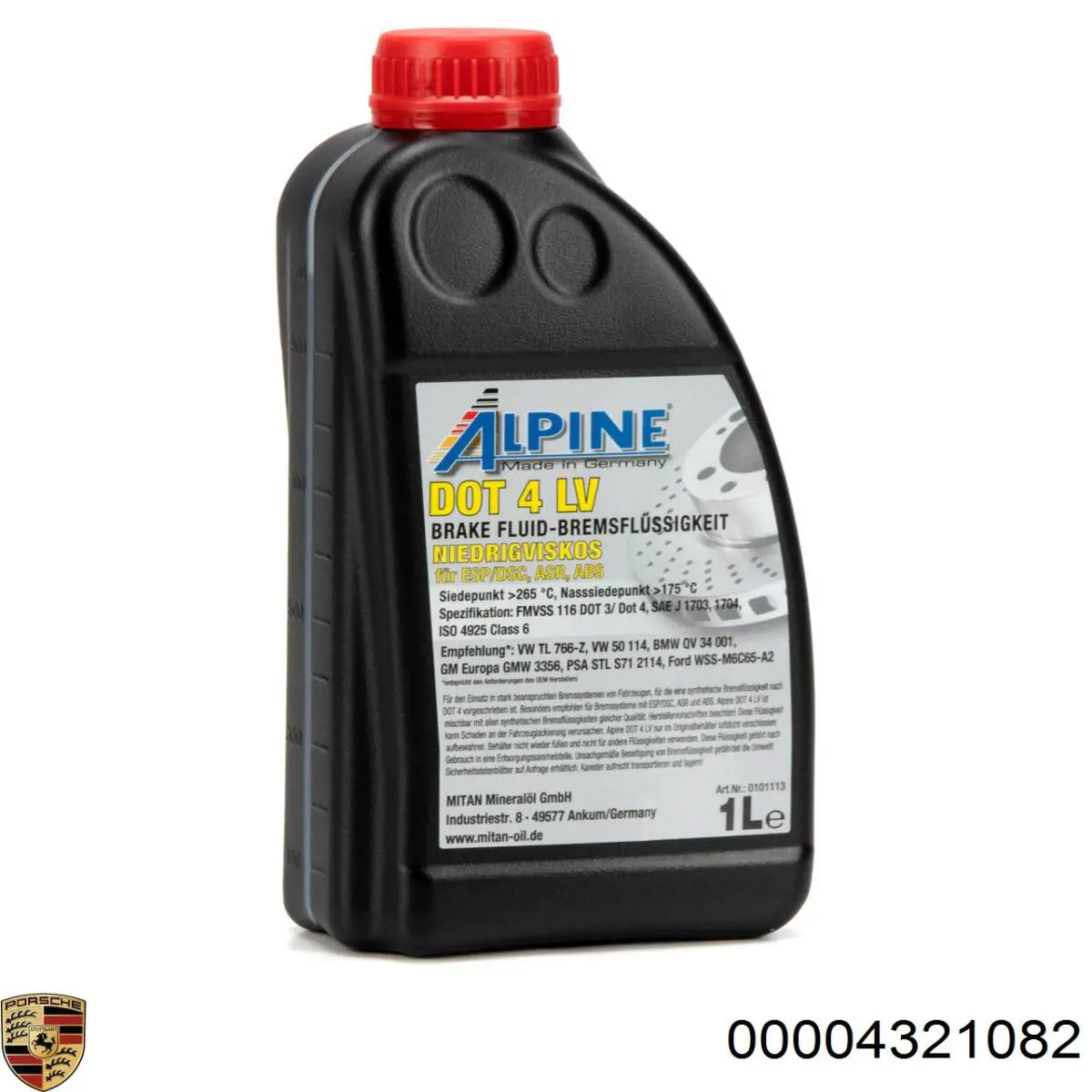 Líquido de frenos Porsche 00004321082 precio, desde 17,16 USD