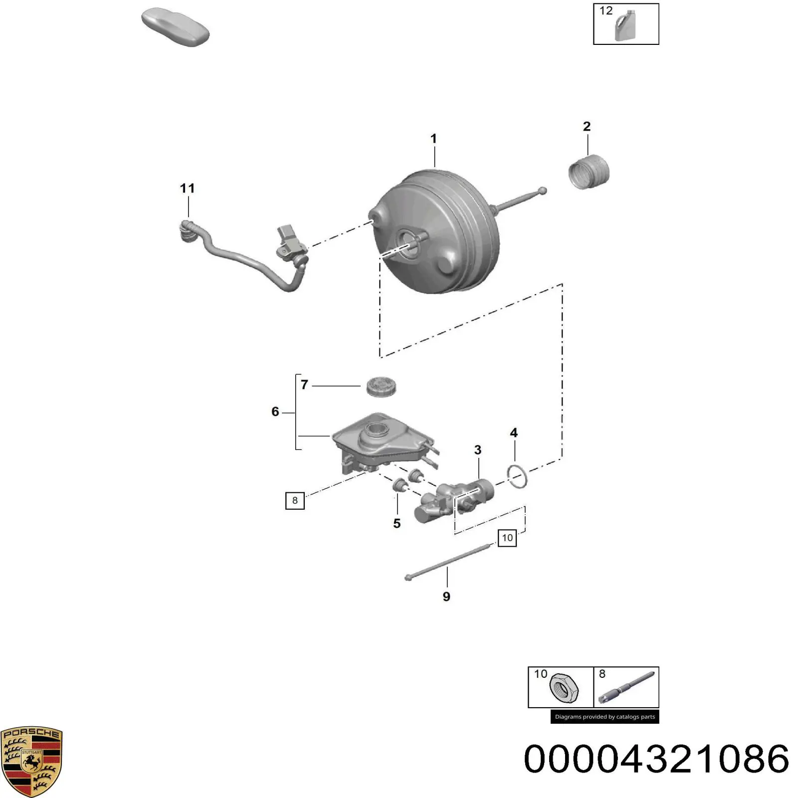Líquido de frenos Porsche 00004321086 precio, desde 1641,70 EUR