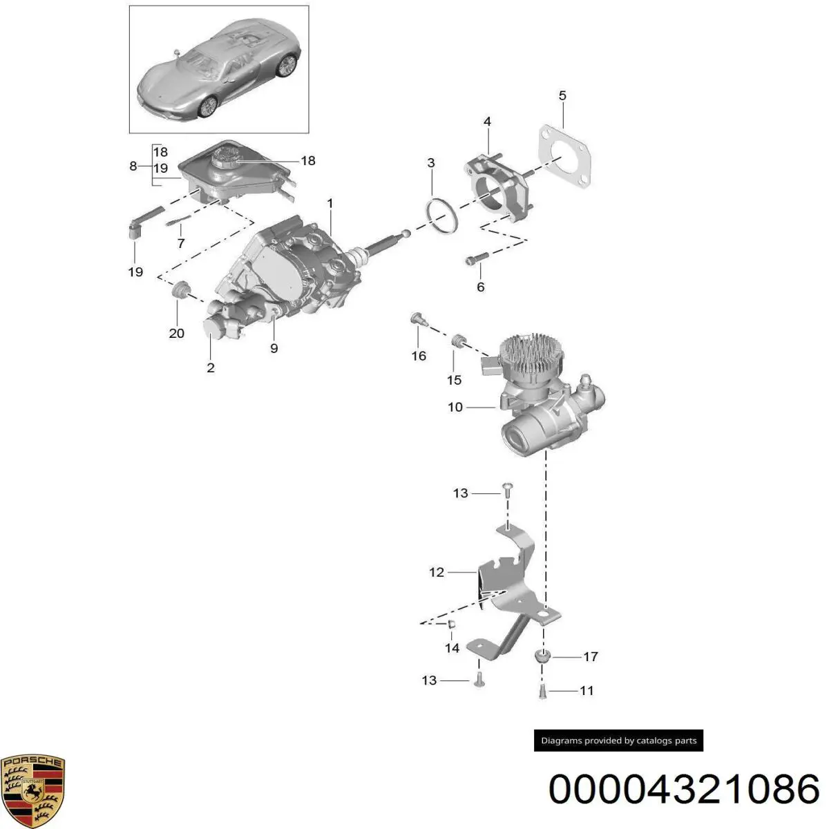 Líquido de freno Porsche (00004321086)