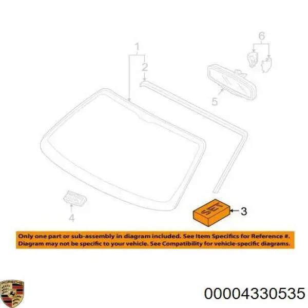 Sellador adhesivo para gafas PORSCHE 00004330535