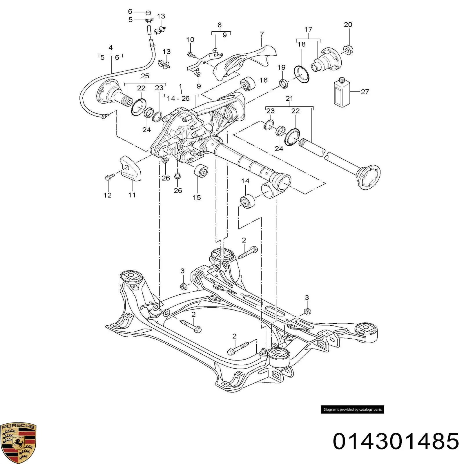 Tapón de la tapa trasera de la caja de cambios 0CN409120A VAG