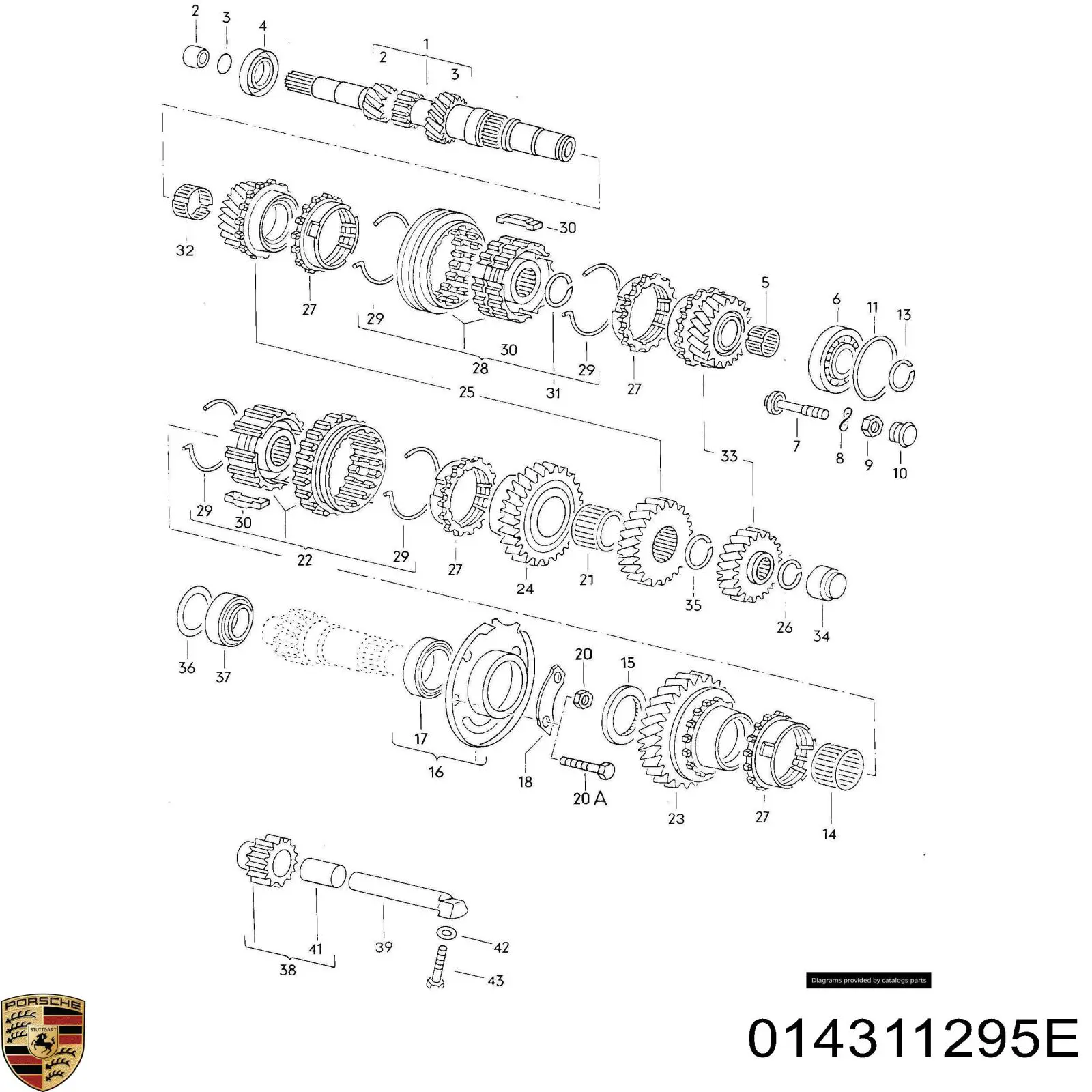 Comprar 014311295E Porsche Anillo sincronizador
