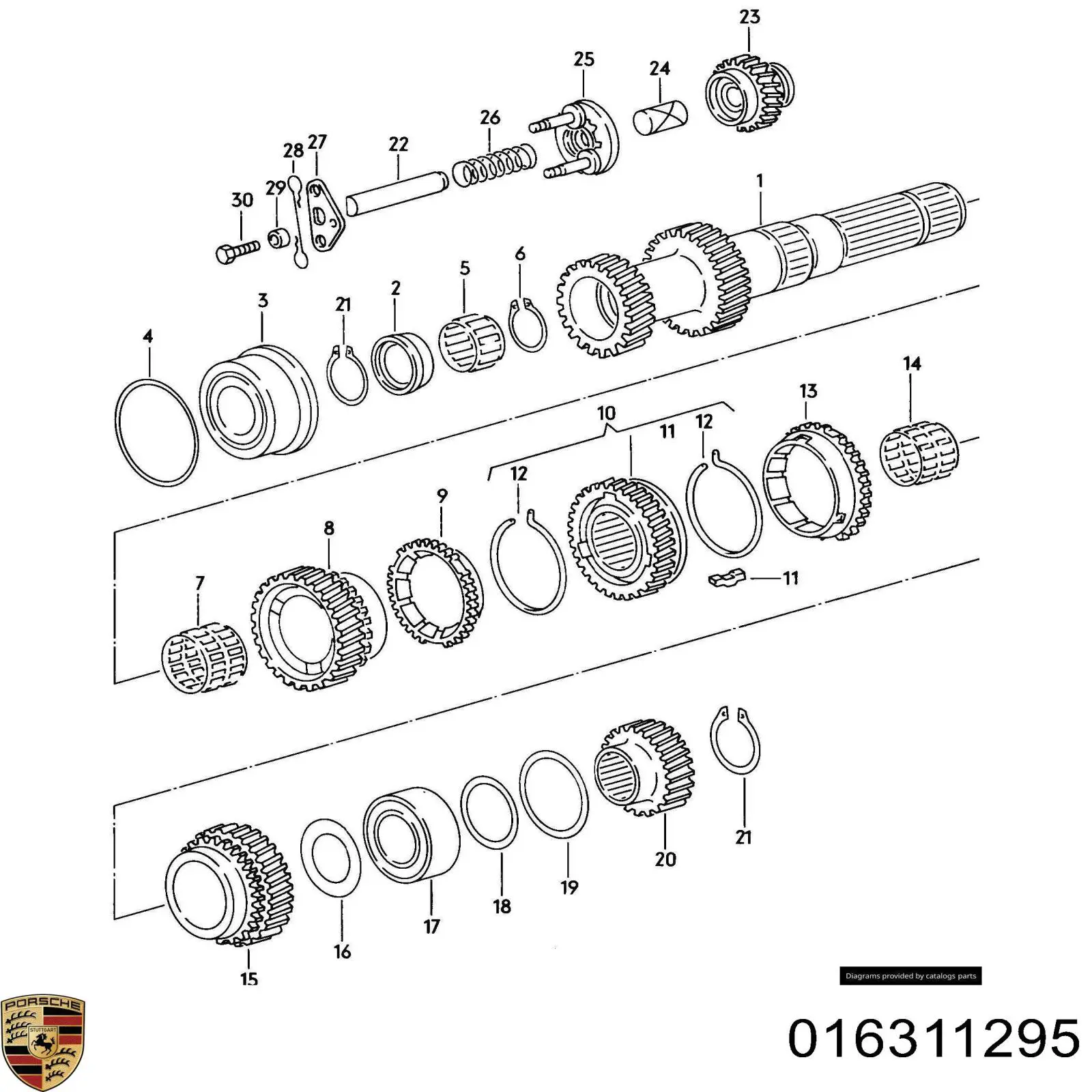 088311295 Porsche anillo sincronizador