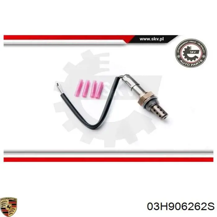 03H906262S Porsche sonda lambda, sensor de oxígeno despues del catalizador derecho