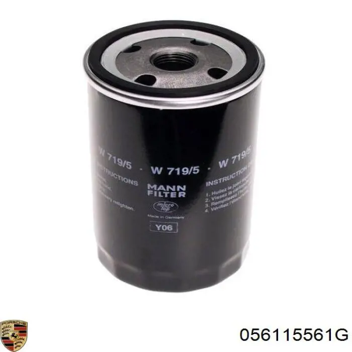 056115561G Porsche filtro de aceite