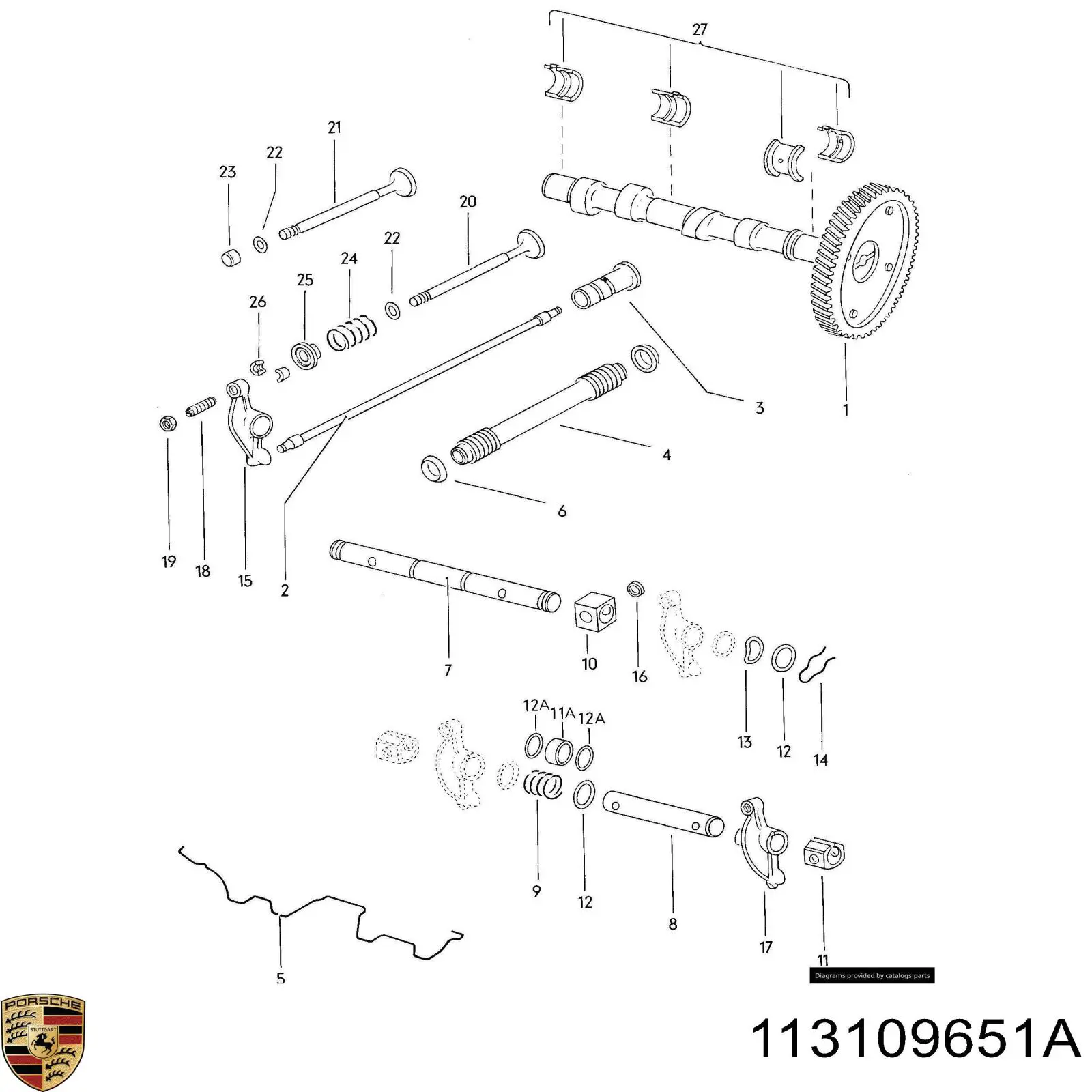 Chaveta De Sujecion De Valvula 113109651A VAG