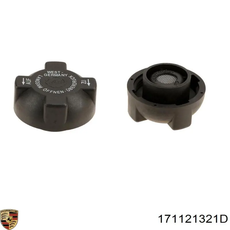 Tapon liquido refrigerante Porsche 171121321D precio, desde 2,89 EUR