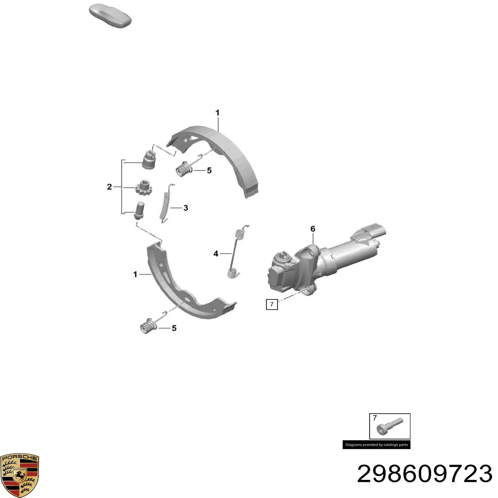 298609723 Porsche kit de reparacion mecanismo suministros (autoalimentacion)