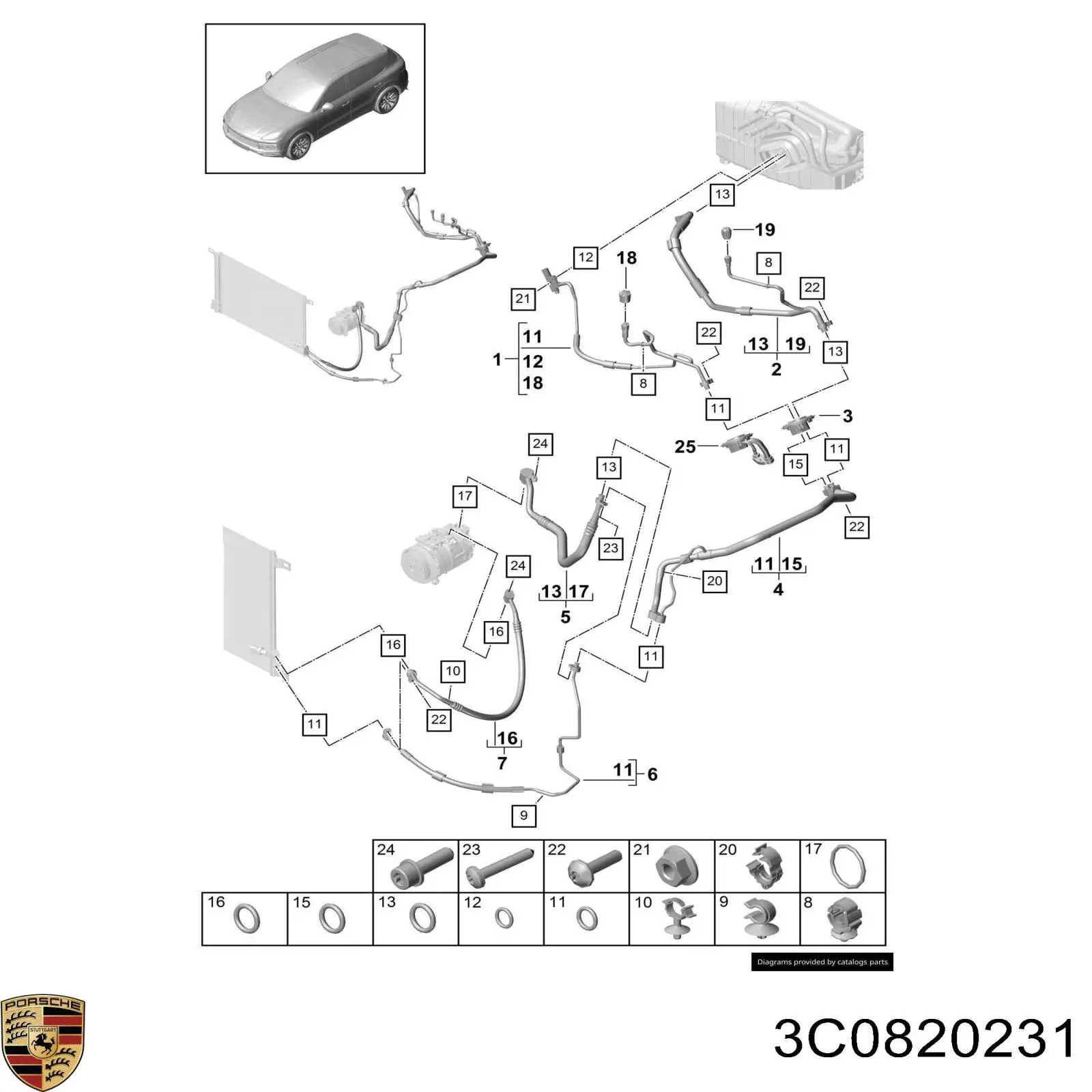 3C0820231 Porsche