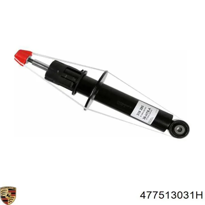 317 476 Sachs amortiguador trasero