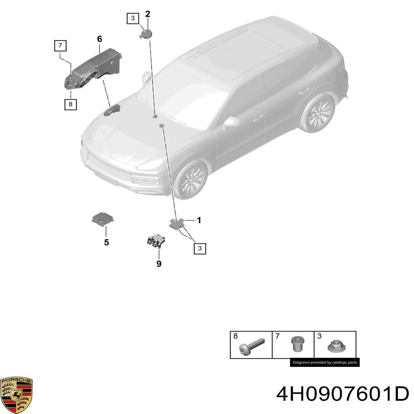 4H0907601D Porsche