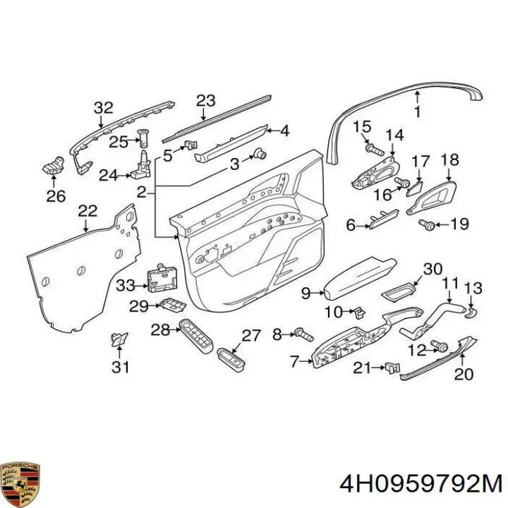 4H0959792M Porsche