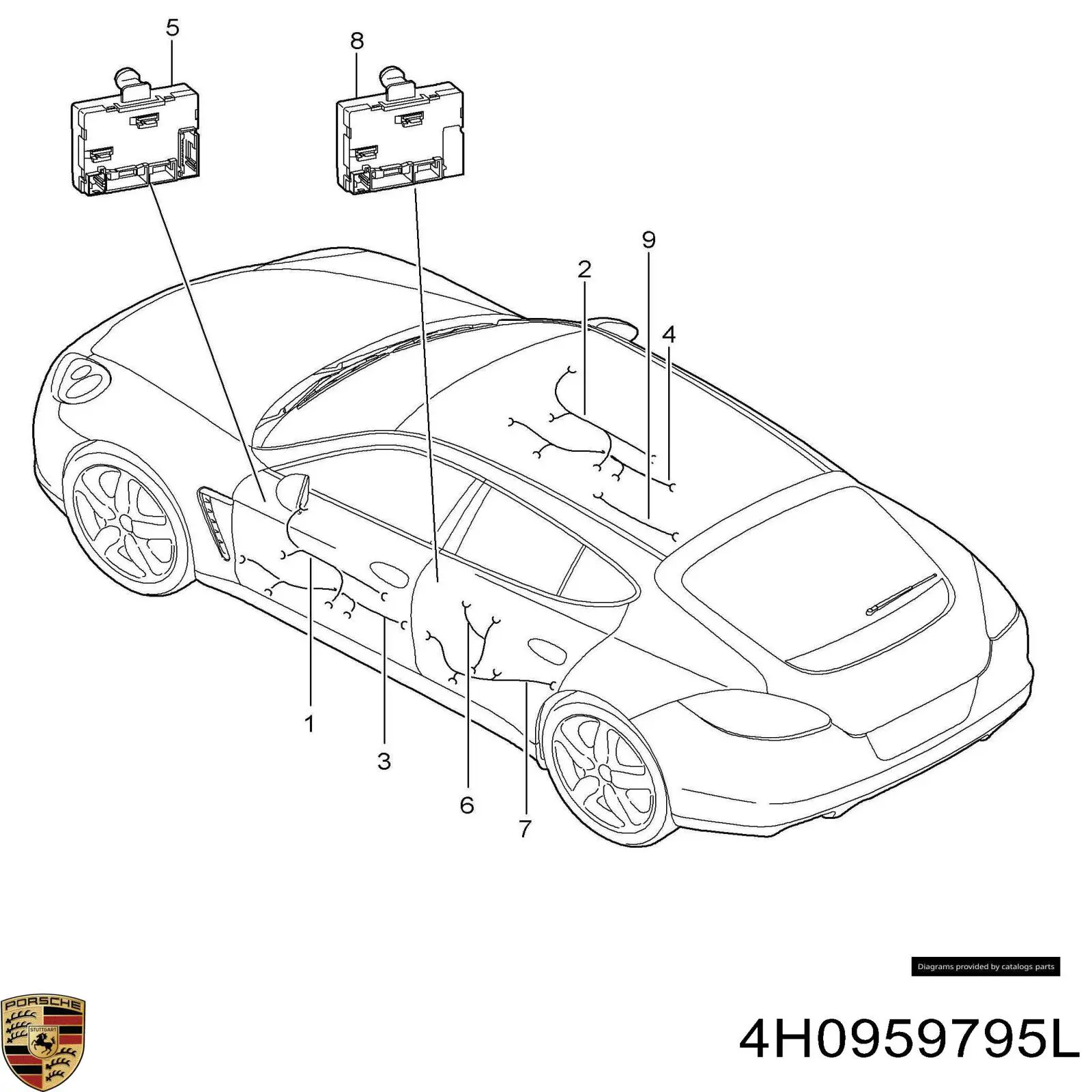 4H0959795L Porsche