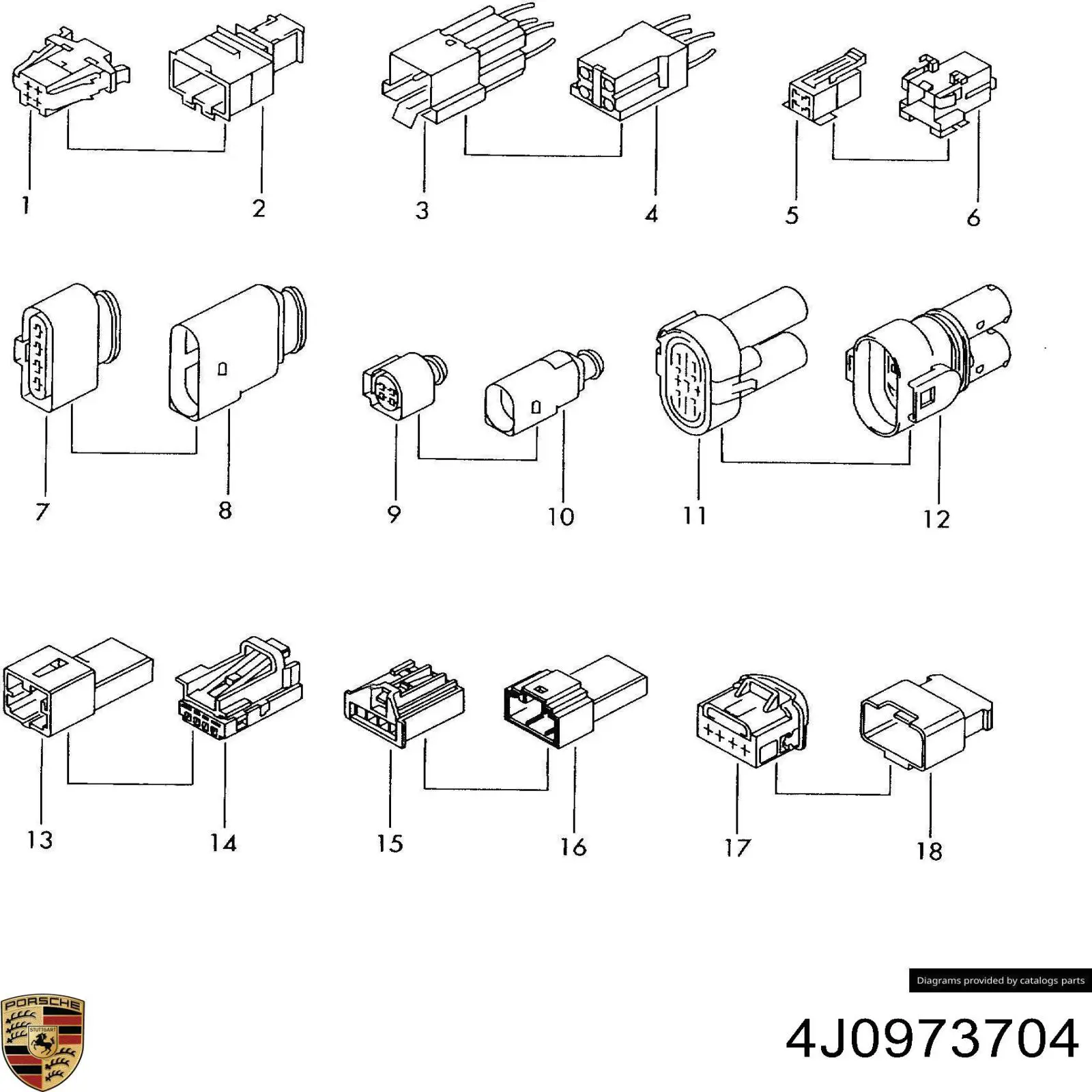 4J0973704 Porsche