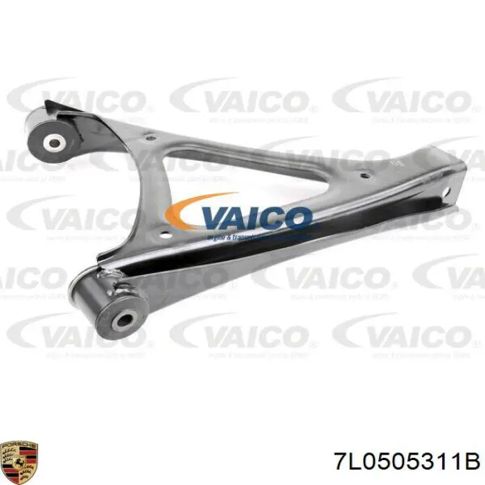 7L0505311B Porsche brazo suspension (control trasero inferior izquierdo)