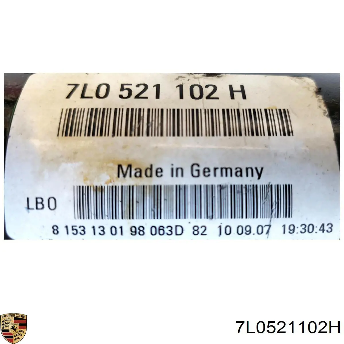 7L0521102H Porsche cardán