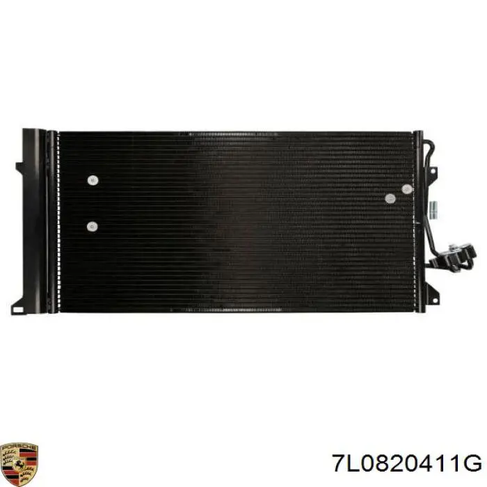 7L0820411G Porsche condensador aire acondicionado