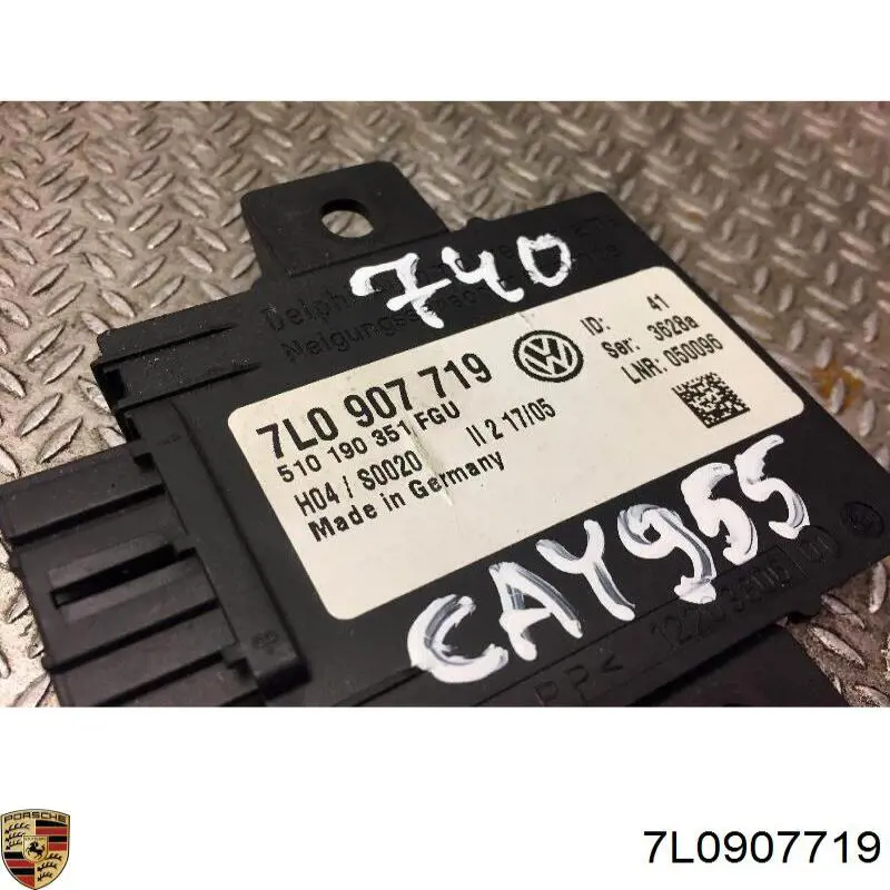 7L0907719 Porsche Módulo de alarma