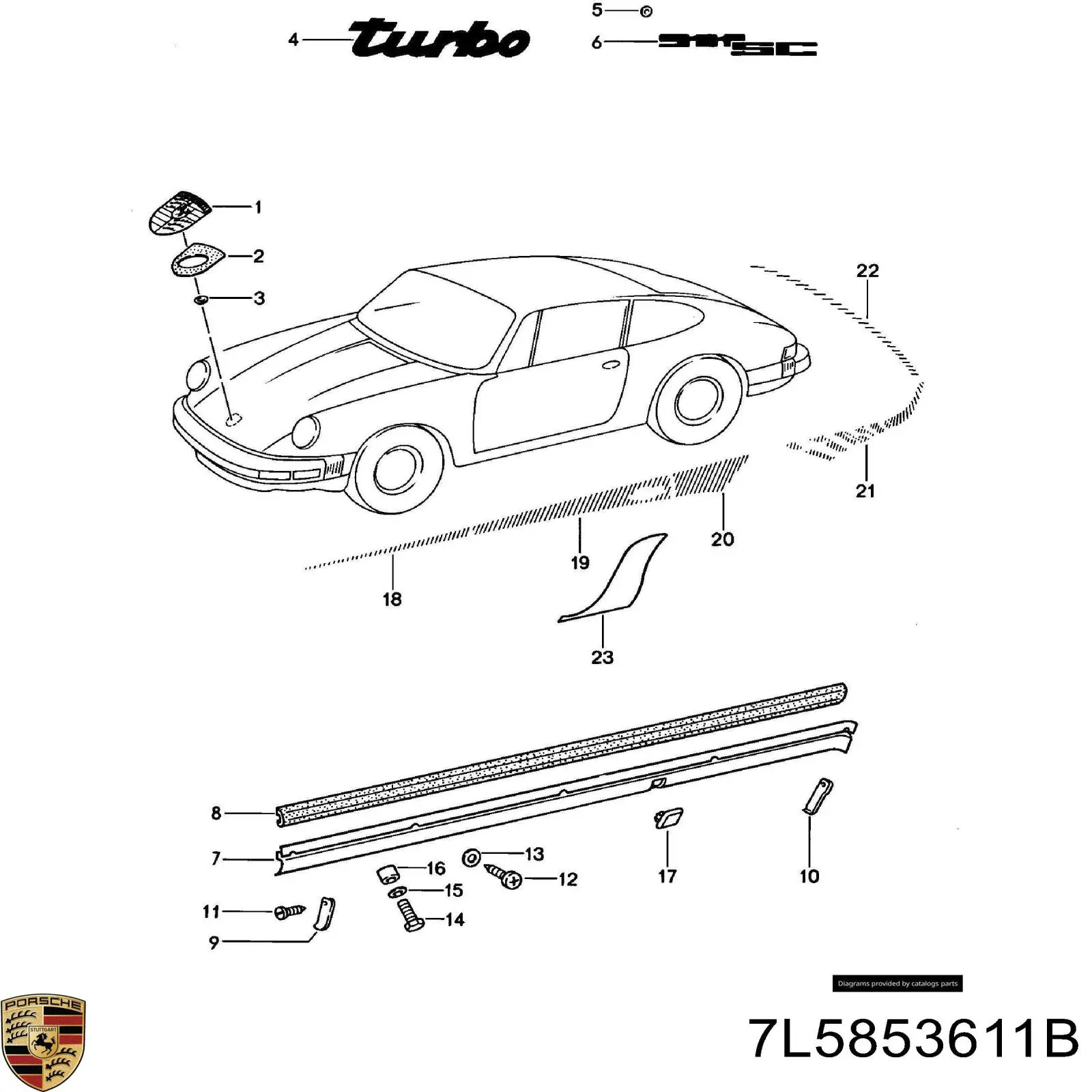 7L5853611B Porsche