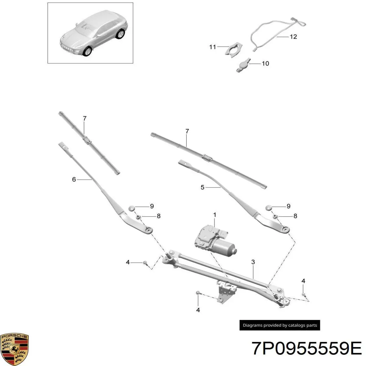Sensor de lluvia Porsche 7P0955559E precio, desde 71,15 EUR