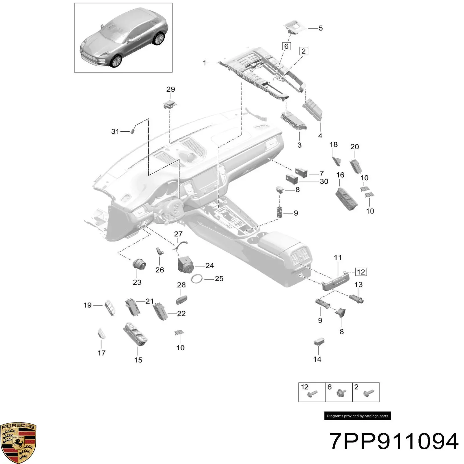 Comprar 7PP911094 Porsche 