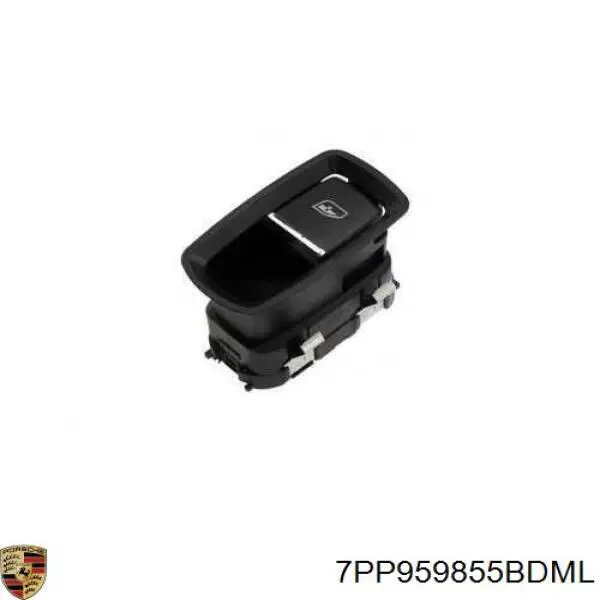 7PP959855BDML Porsche botón de encendido, motor eléctrico, elevalunas, puerta delantera derecha