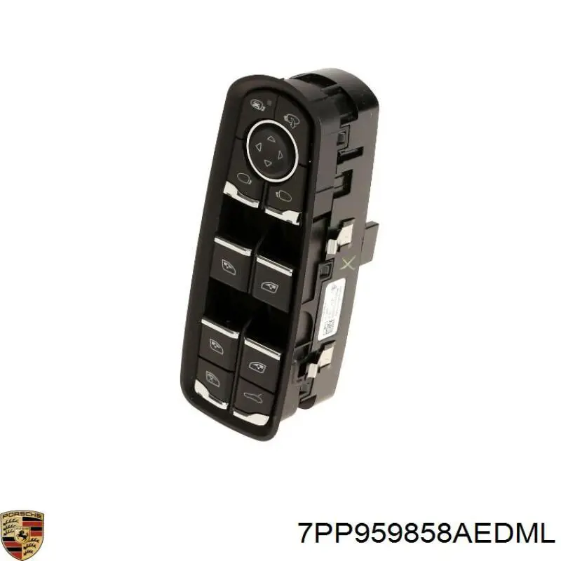 7PP959858AEDML Porsche unidad de control elevalunas delantera izquierda