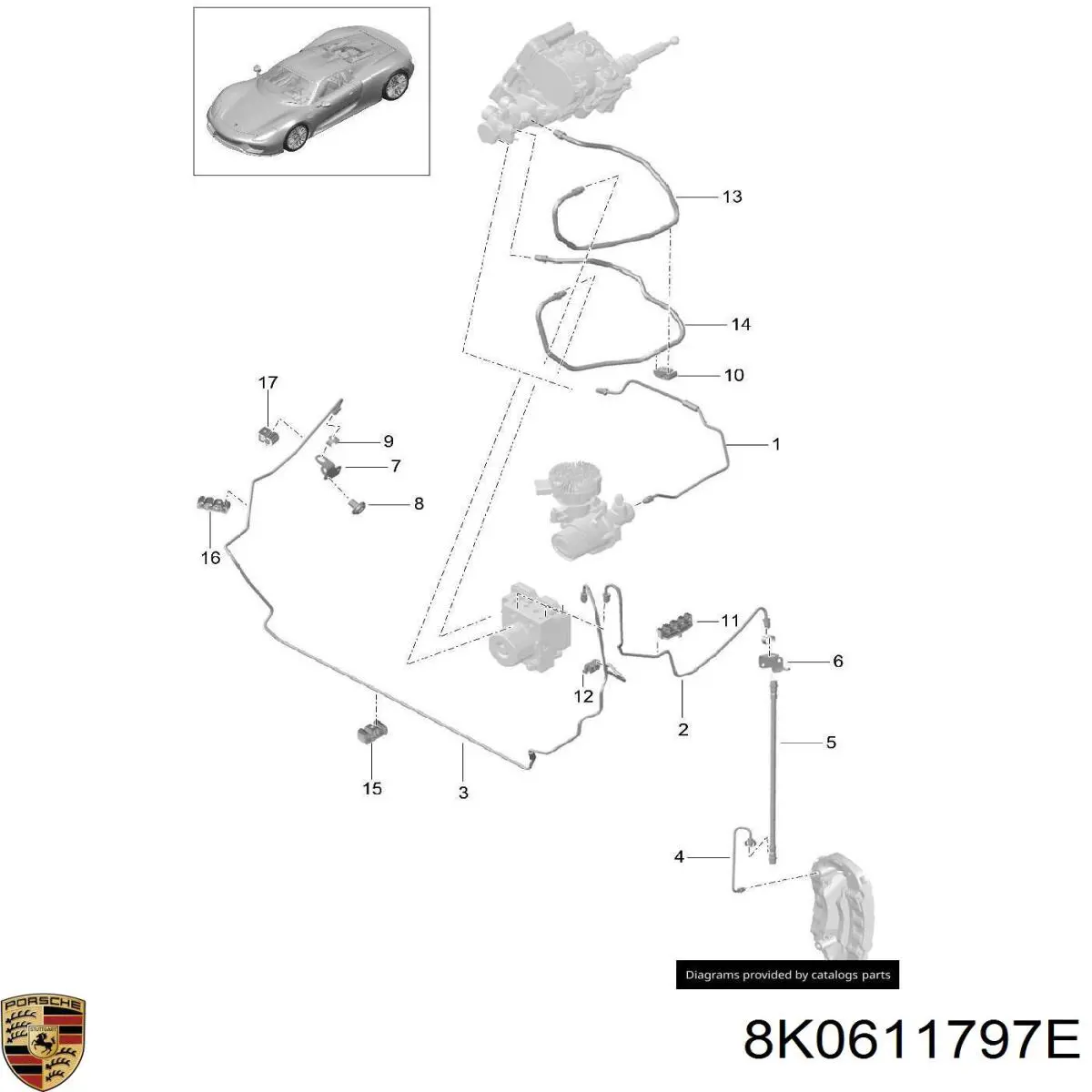 8K0611797E Porsche