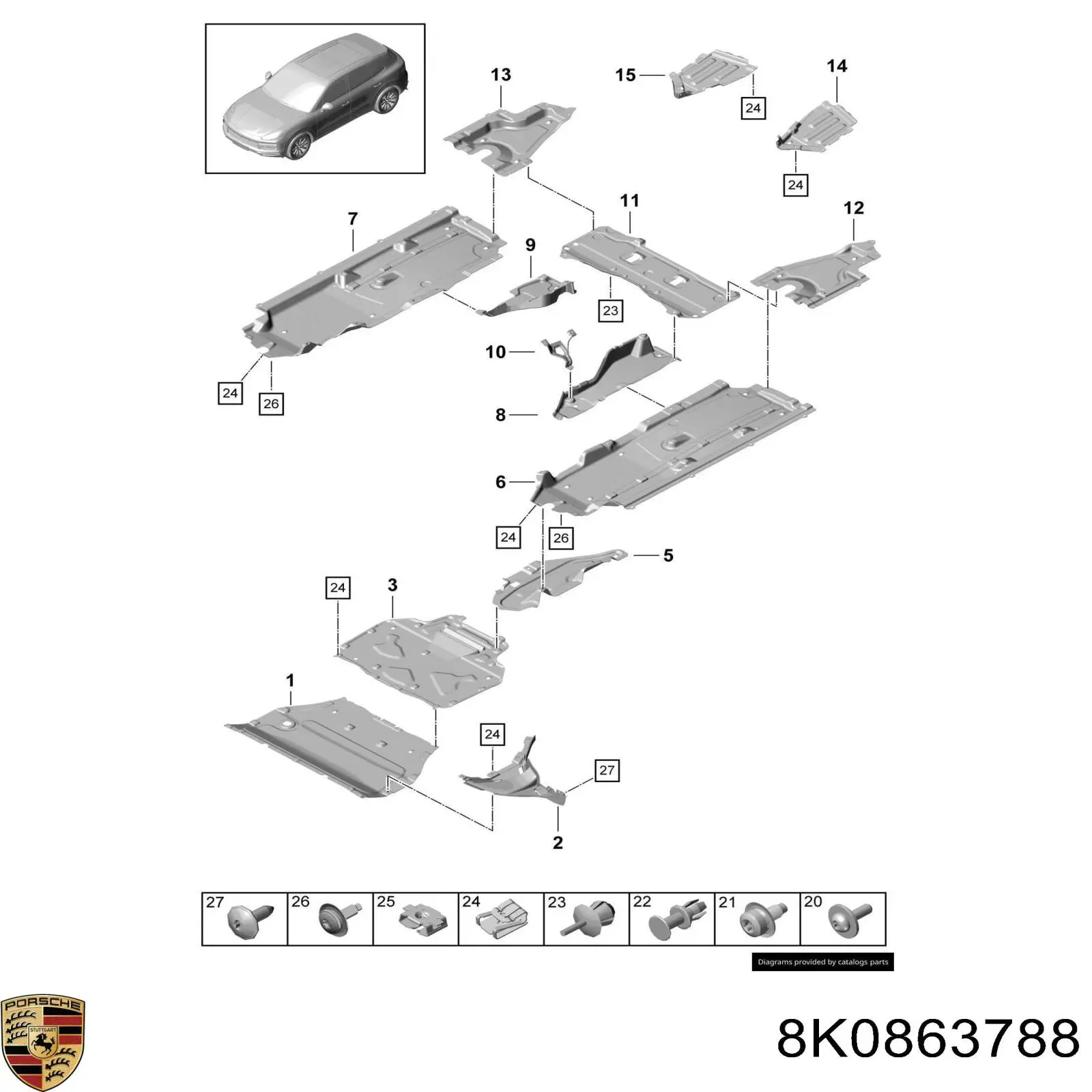 8K0863788 Porsche