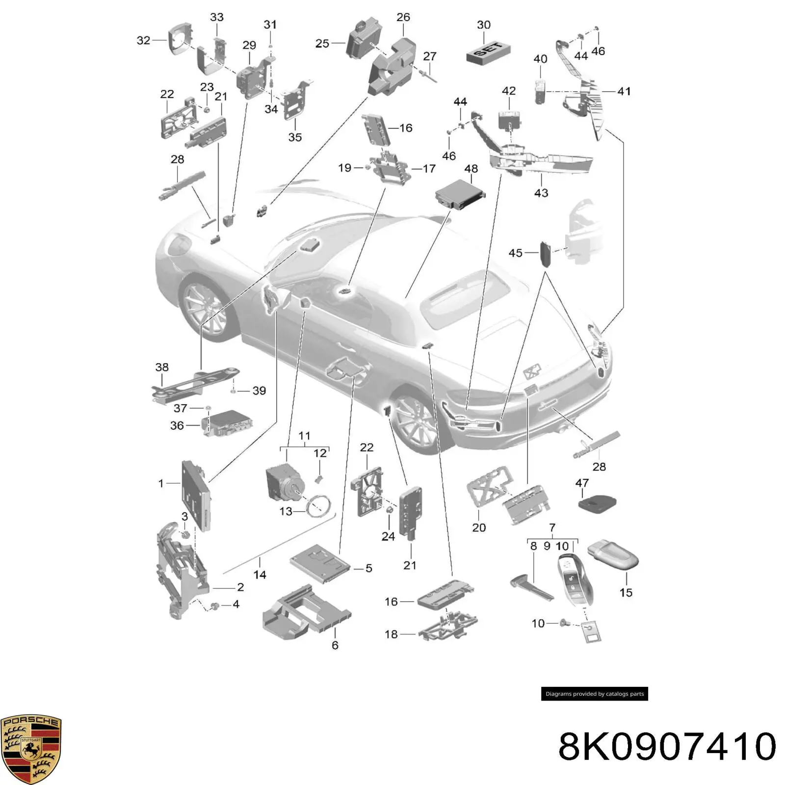 8K0907410 Porsche