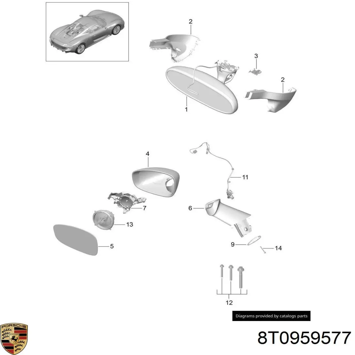 8T0959577 Porsche