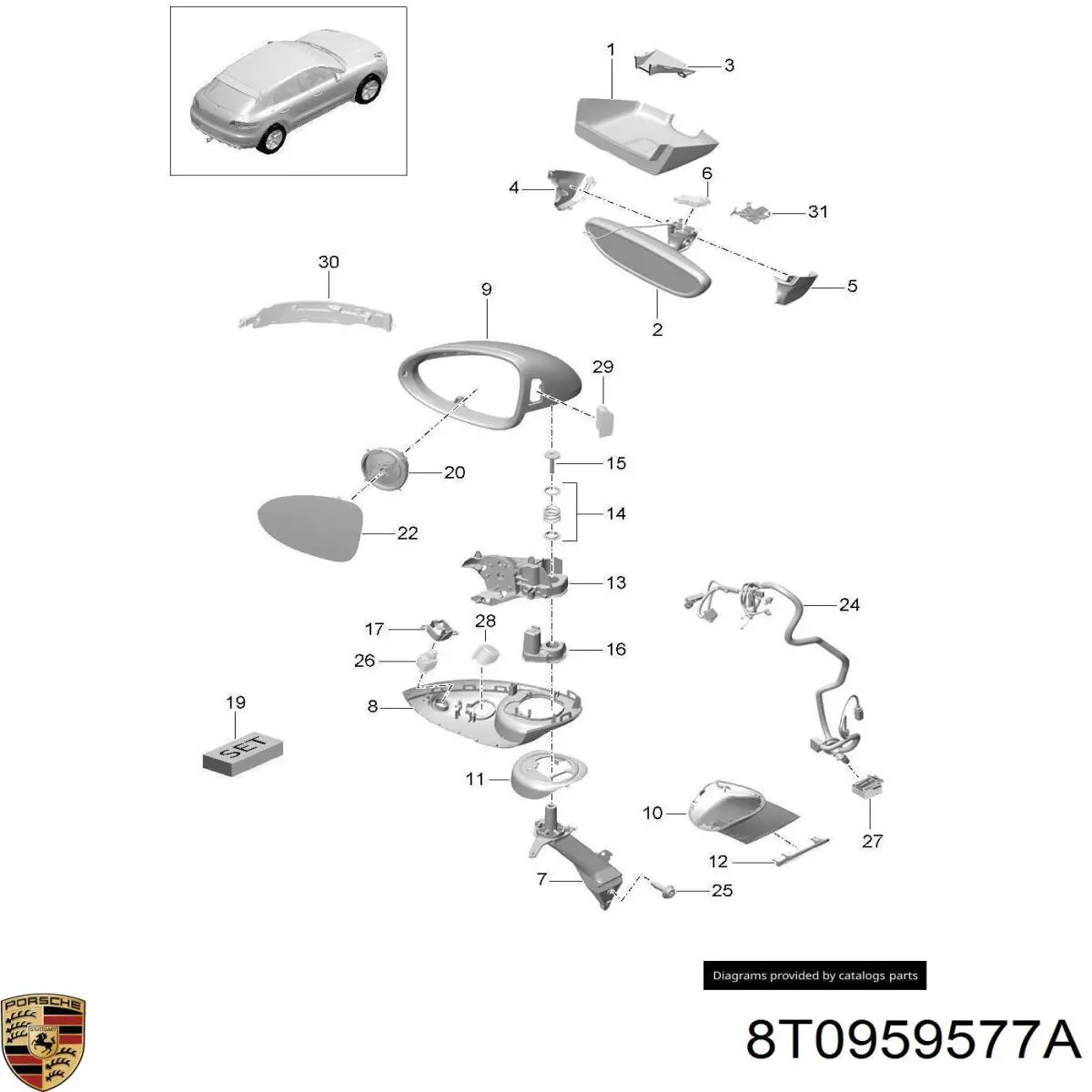 8T0959577A Porsche