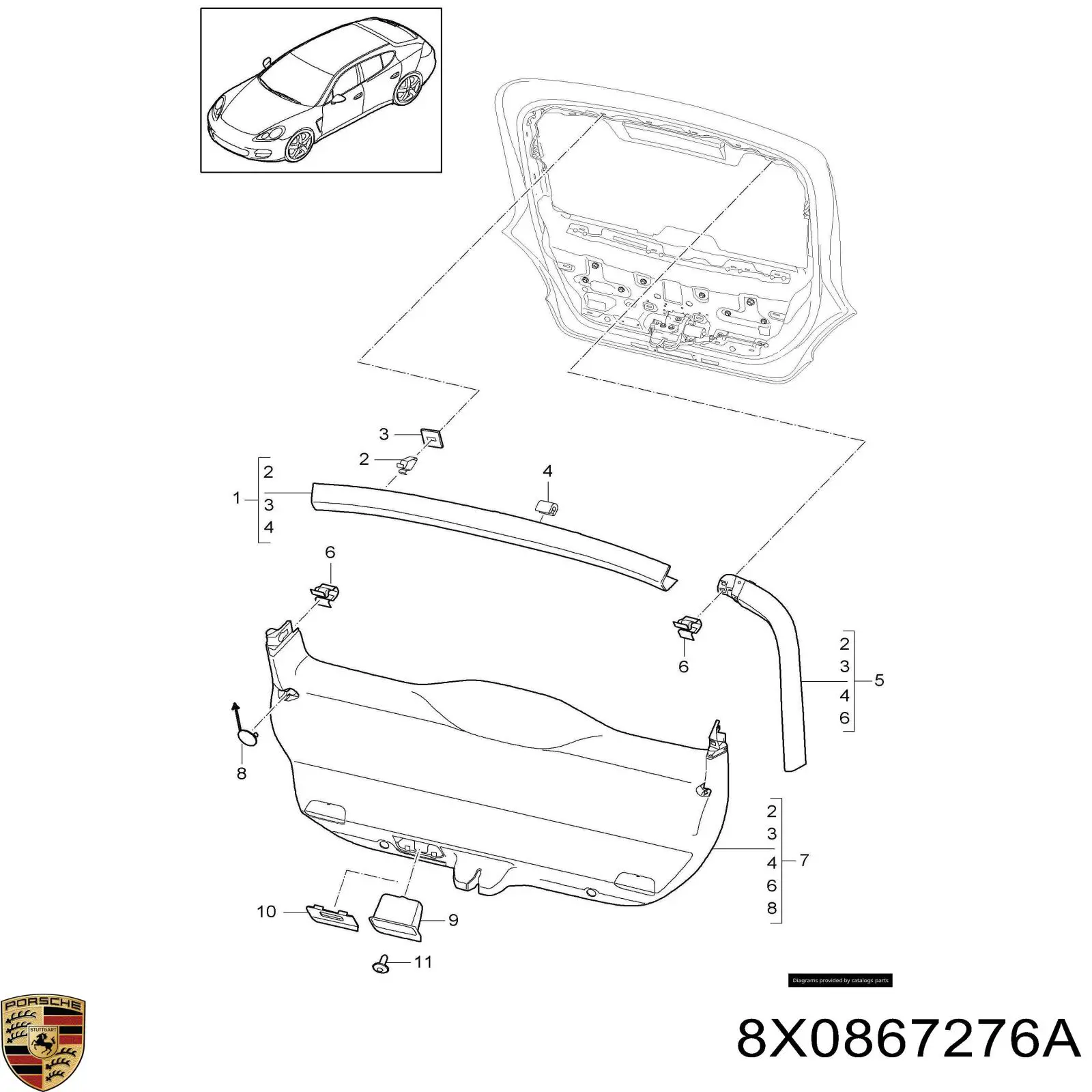 8X0867276A Porsche