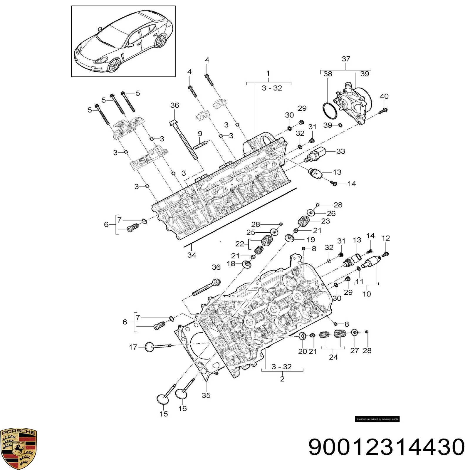 Comprar 90012314430 Porsche 