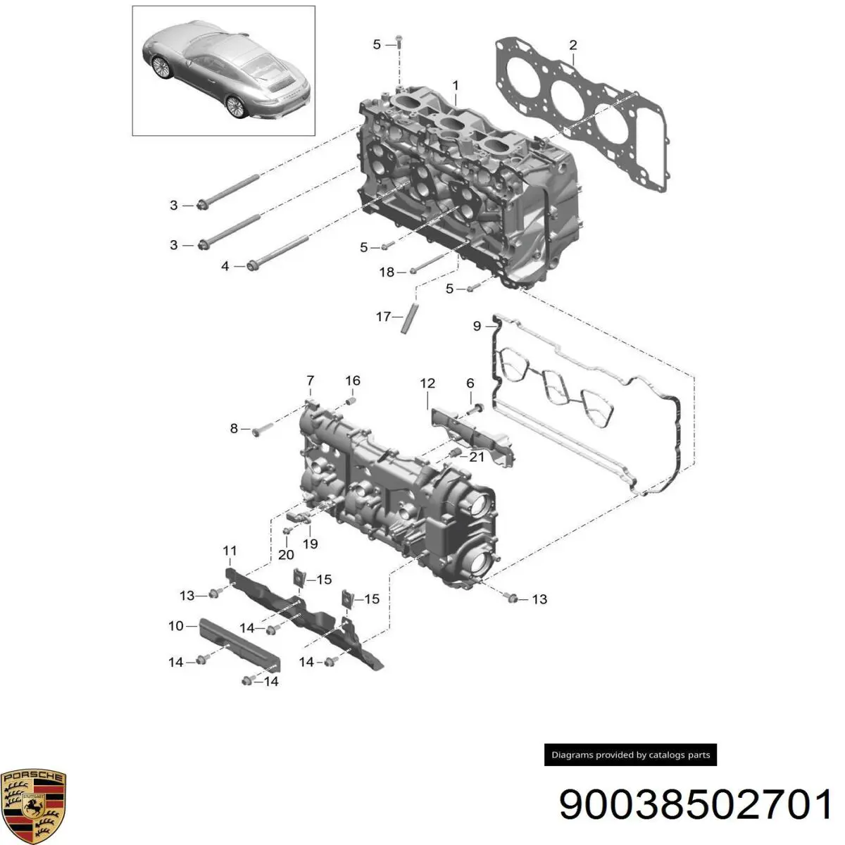  Porsche 90038502701 precio, desde  