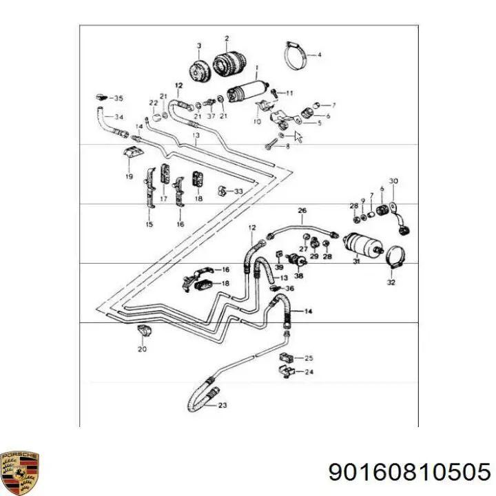  90160810505 Porsche