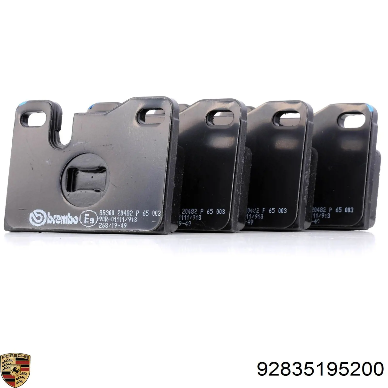 92835195200 Porsche pastillas de freno delanteras