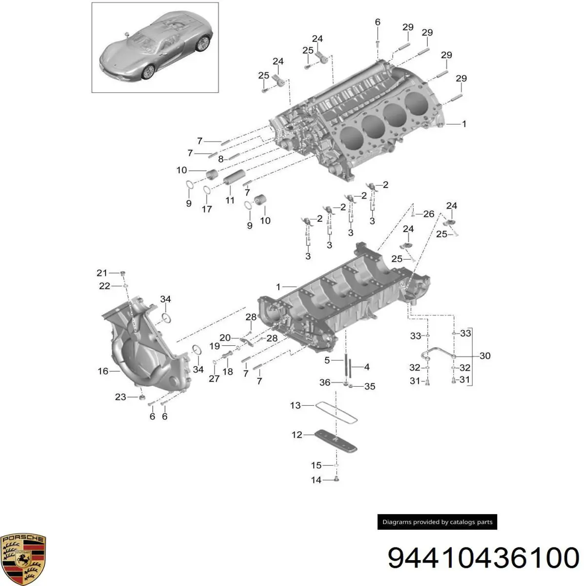 Comprar 94410436100 Porsche 