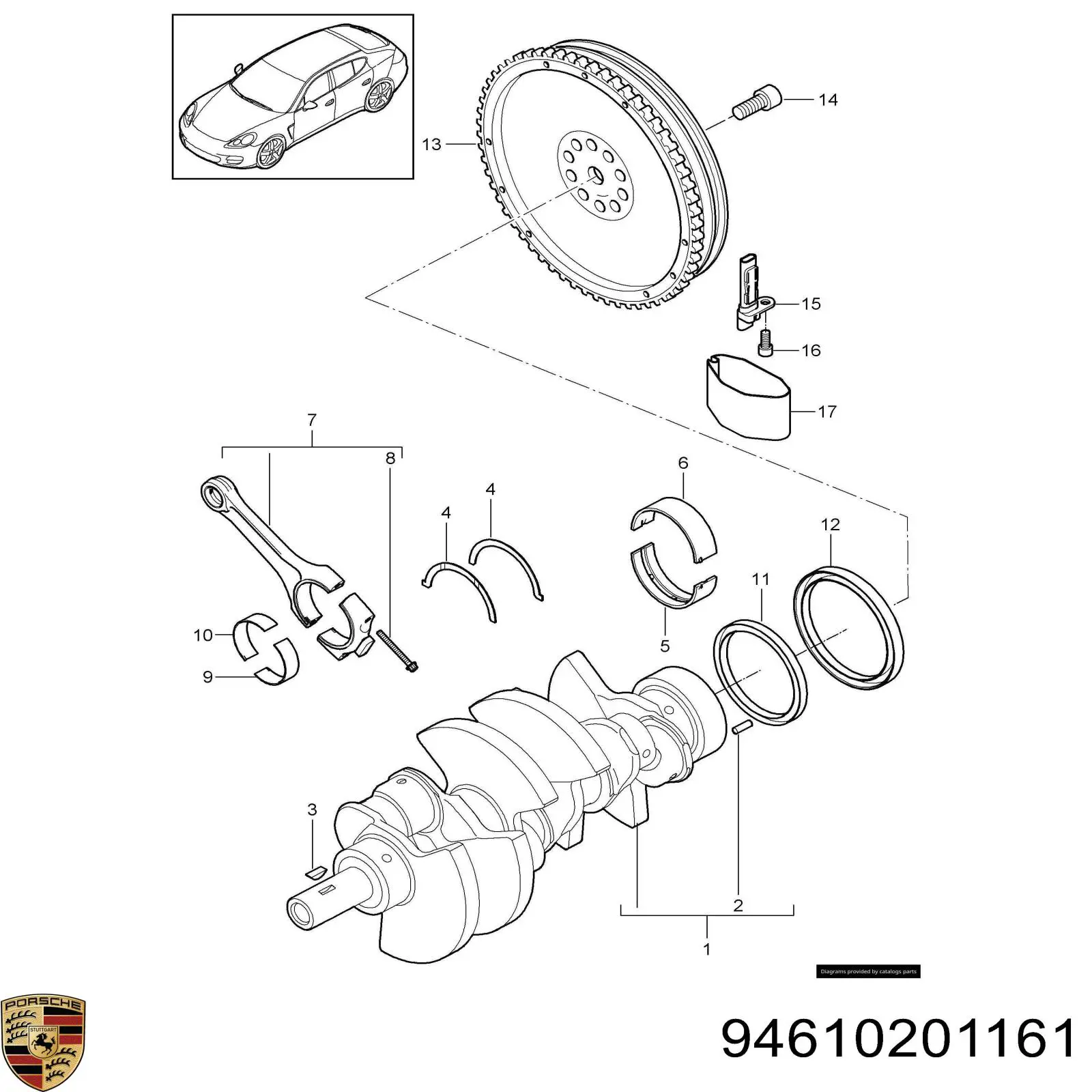 94610201161 Porsche cigüeñal