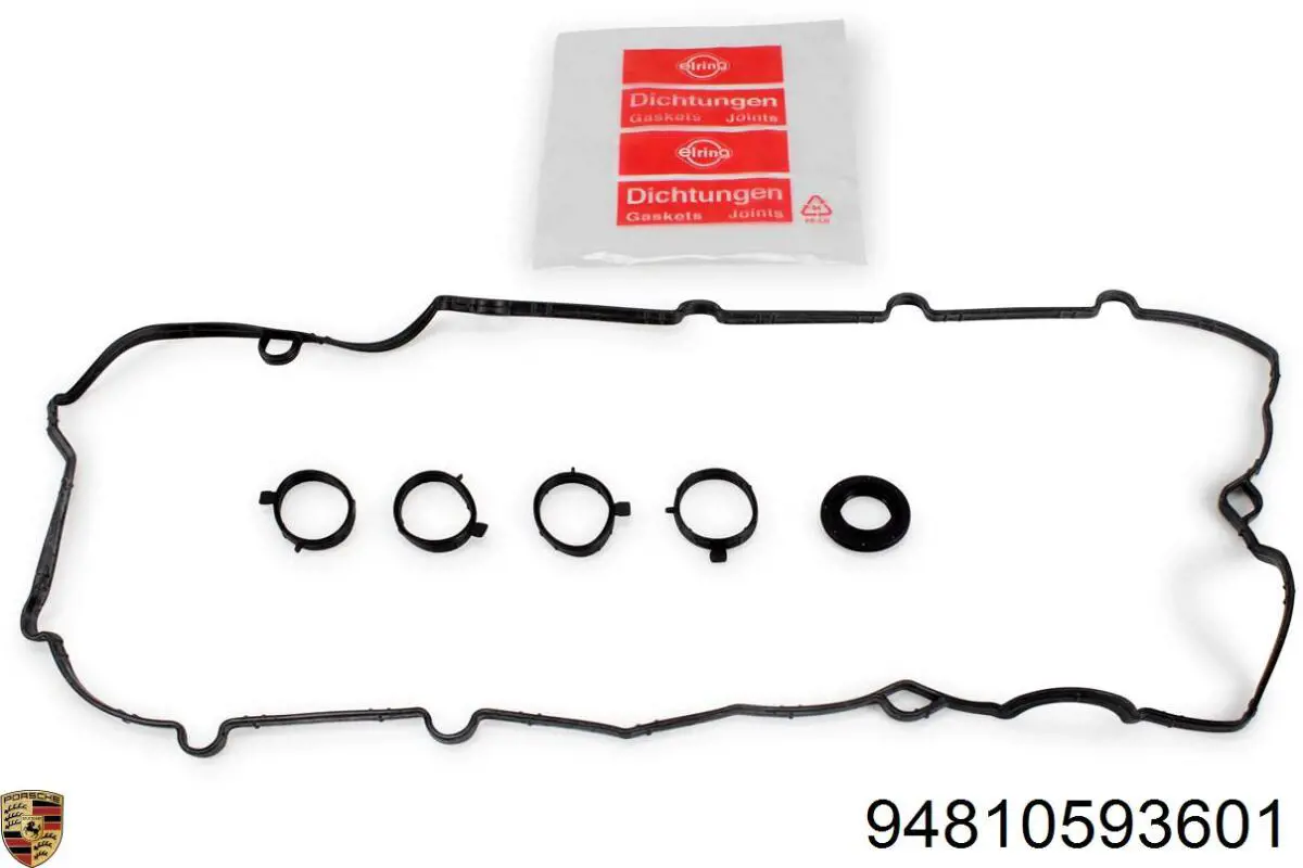 94810593601 Porsche junta, tapa de culata de cilindro izquierda