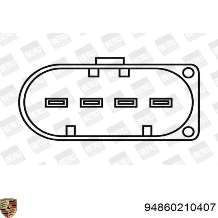 94860210407 Porsche bobina de encendido