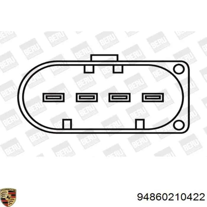 94860210422 Porsche bobina de encendido