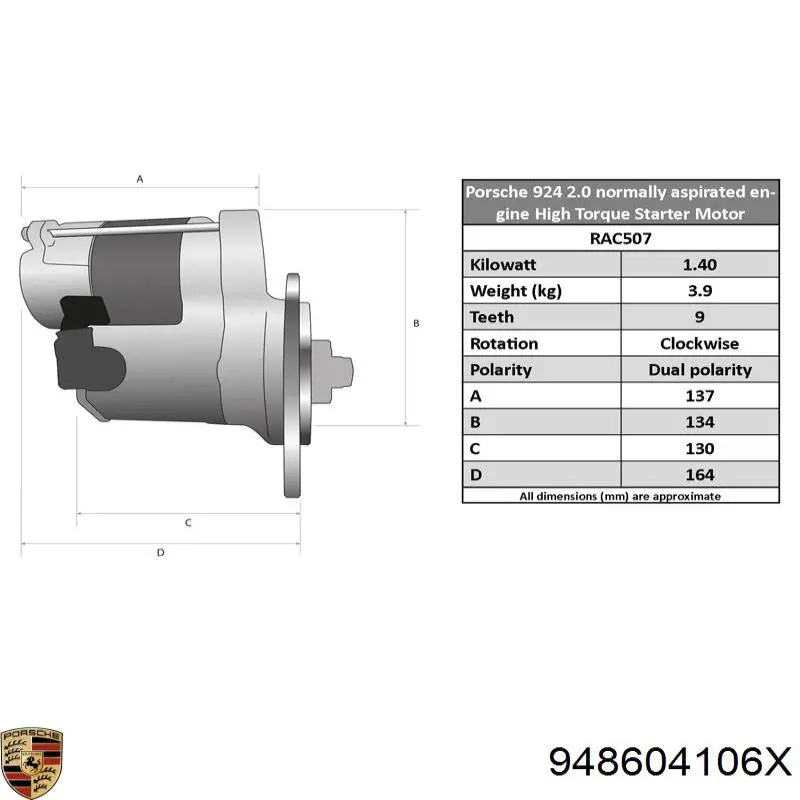 Porsche 948604106 precio, desde 162,62 EUR